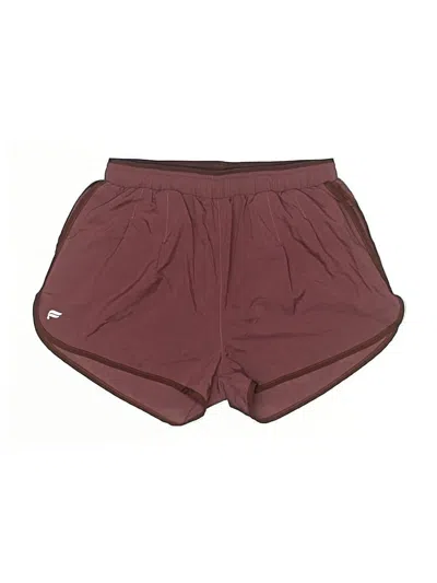 Pre-owned Fabletics Athletic Shorts In Burgundy