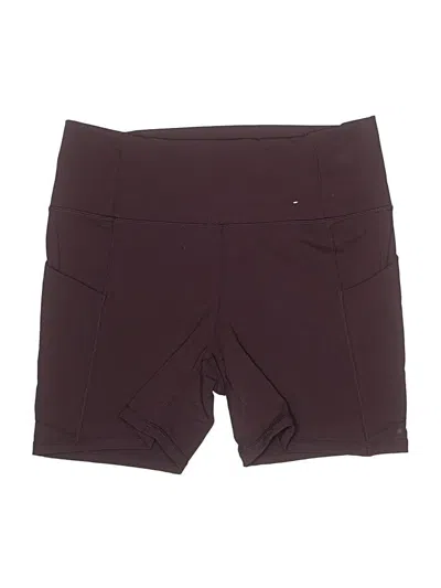 Pre-owned Fabletics Athletic Shorts In Burgundy