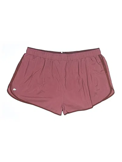 Pre-owned Fabletics Athletic Shorts In Burgundy