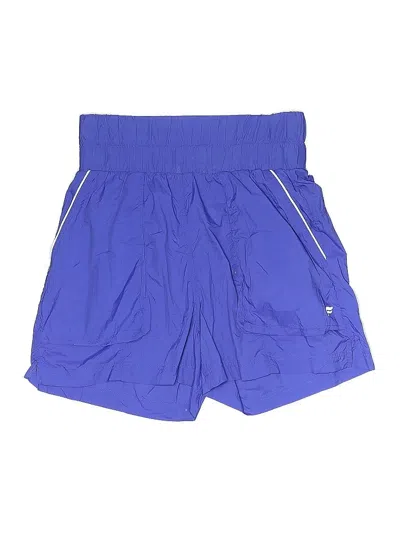 Pre-owned Fabletics Athletic Shorts In Purple