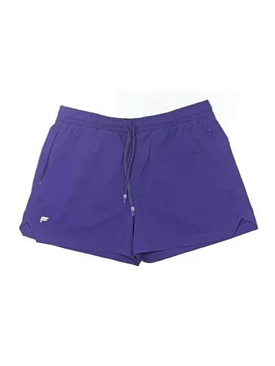 Pre-owned Fabletics Athletic Shorts In Purple