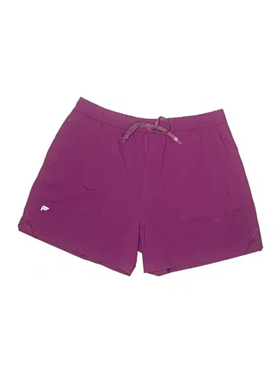 Pre-owned Fabletics Athletic Shorts In Purple