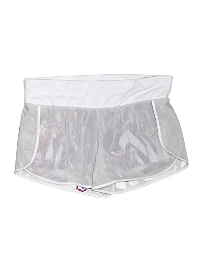 Pre-owned Fabletics Athletic Shorts In Silver