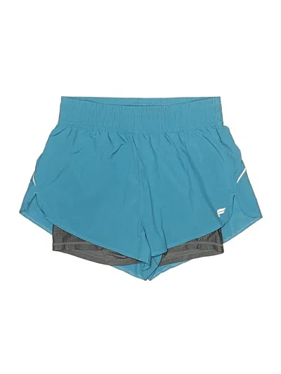 Pre-owned Fabletics Athletic Shorts In Teal