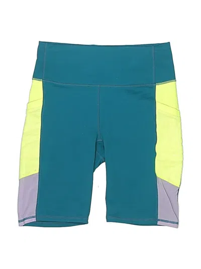 Pre-owned Fabletics Athletic Shorts In Teal