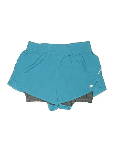 Pre-owned Fabletics Athletic Shorts In Teal