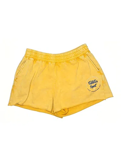 Pre-owned Fabletics Athletic Shorts In Yellow