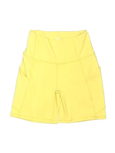 Pre-owned Fabletics Athletic Shorts In Yellow