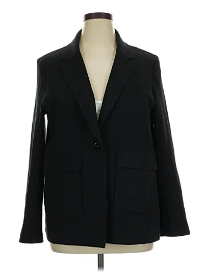 Pre-owned Fabletics Blazer Jacket In Black