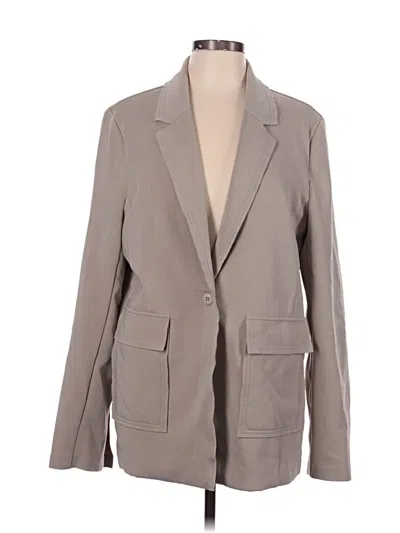 Pre-owned Fabletics Blazer Jacket In Gray