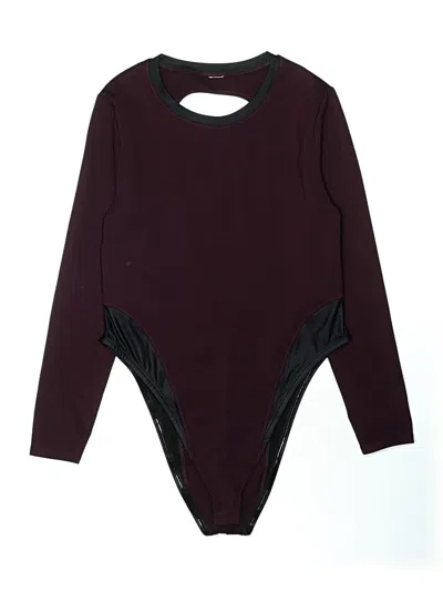Pre-owned Fabletics Bodysuit In Burgundy