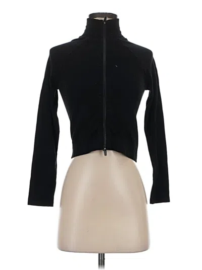 Pre-owned Fabletics Cardigan Sweater In Black