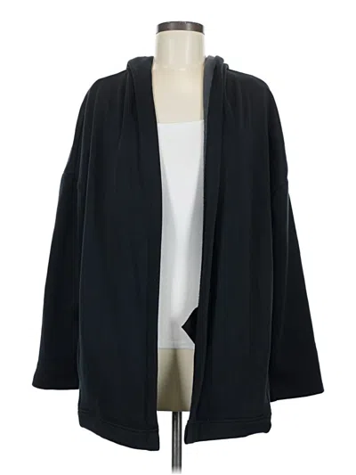 Pre-owned Fabletics Cardigan Sweater In Black