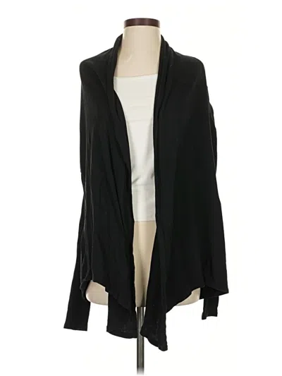 Pre-owned Fabletics Cardigan Sweater In Black