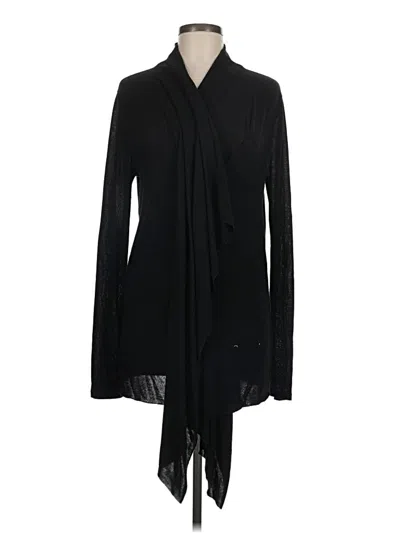 Pre-owned Fabletics Cardigan Sweater In Black