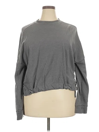 Pre-owned Fabletics Cardigan Sweater In Gray