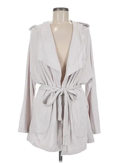 Pre-owned Fabletics Cardigan Sweater In Gray