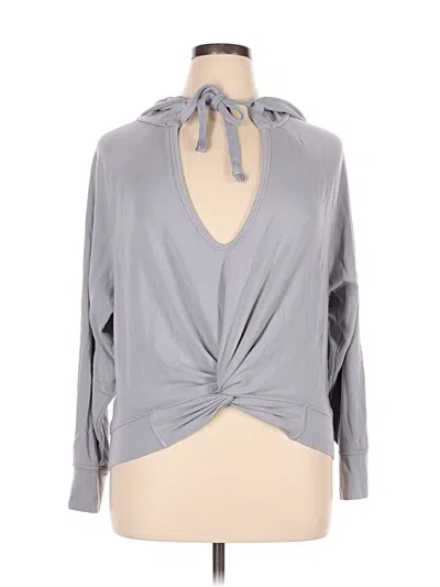 Pre-owned Fabletics Cardigan Sweater In Gray