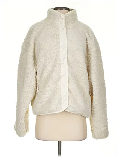 Pre-owned Fabletics Cardigan Sweater In Ivory