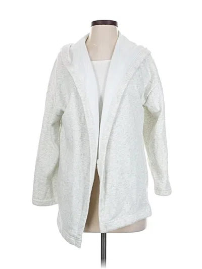 Pre-owned Fabletics Cardigan Sweater In White