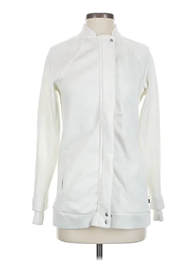 Pre-owned Fabletics Cardigan Sweater In White