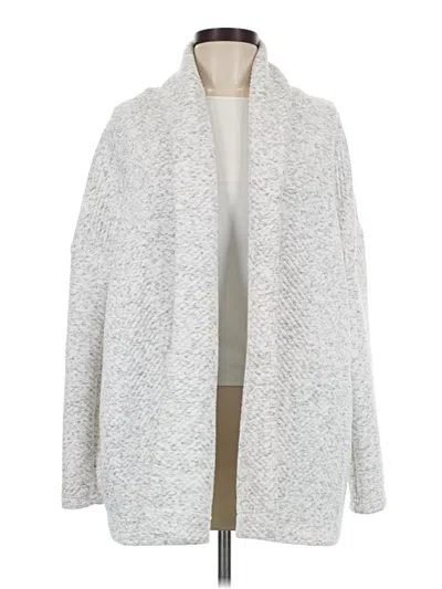 Pre-owned Fabletics Cardigan Sweater In White