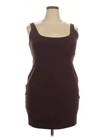 Pre-owned Fabletics Casual Dress In Brown