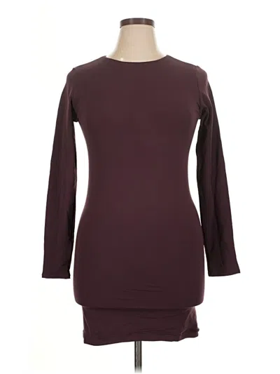 Pre-owned Fabletics Casual Dress In Burgundy
