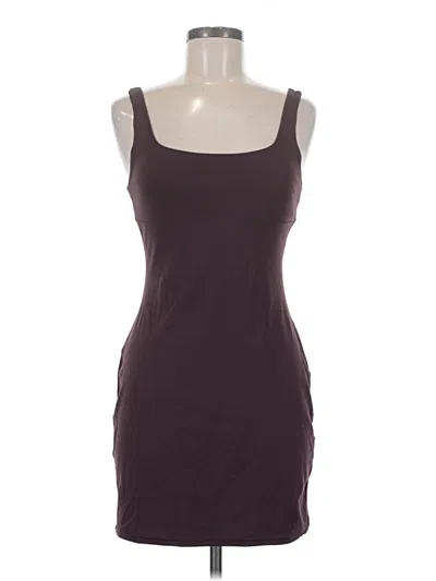 Pre-owned Fabletics Casual Dress In Burgundy