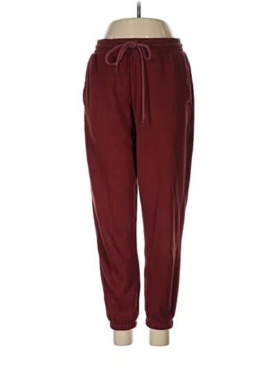 Pre-owned Fabletics Casual Pants In Burgundy