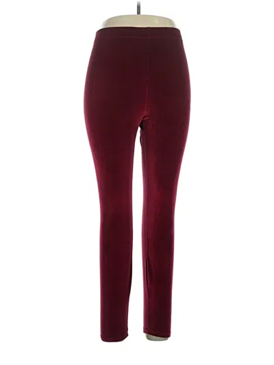 Pre-owned Fabletics Casual Pants In Burgundy