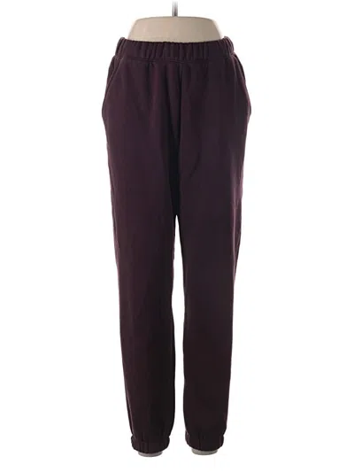 Pre-owned Fabletics Casual Pants In Burgundy