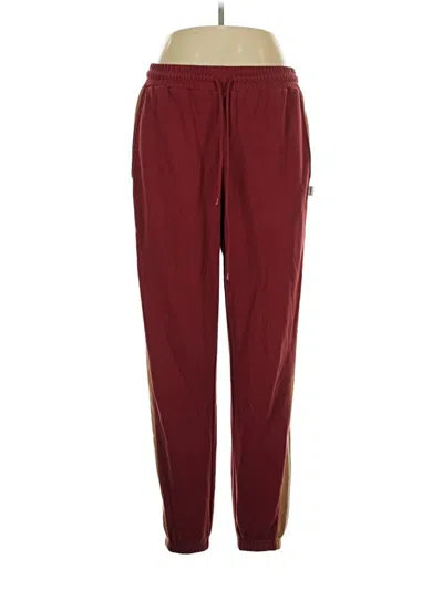 Pre-owned Fabletics Casual Pants In Burgundy