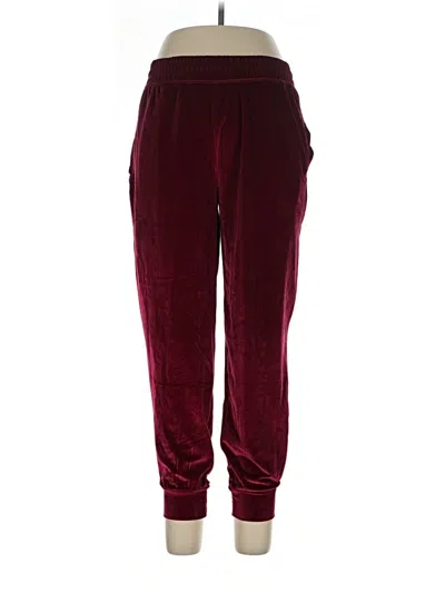 Pre-owned Fabletics Casual Pants In Burgundy