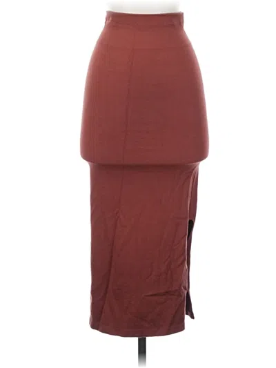 Pre-owned Fabletics Casual Skirt In Burgundy