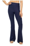 Fabletics Cloud Jersey Foldover Flare In Blue