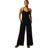 Fabletics Cloud Jersey Wide Leg Jumpsuit In Black
