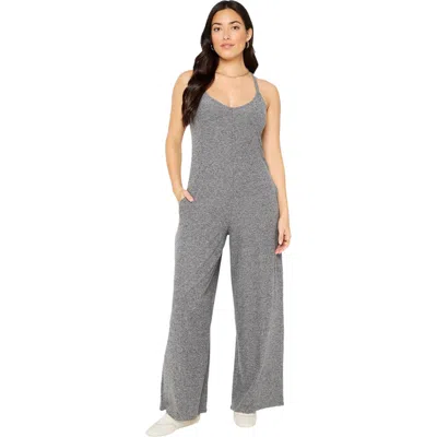 Fabletics Cloud Jersey Wide Leg Jumpsuit In Gray