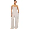 Fabletics Cloud Jersey Wide Leg Jumpsuit In White