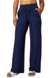 Fabletics Cloud Jersey Wide Leg Pant In Blue
