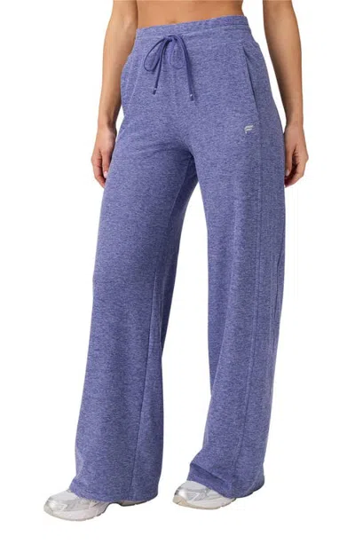 Fabletics Cloud Jersey Wide Leg Pant In Velvet Dawn Heather
