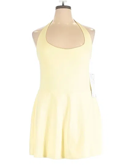 Pre-owned Fabletics Cocktail Dress In Yellow
