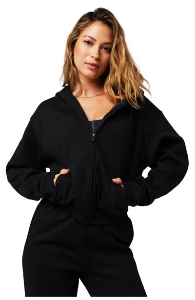 Fabletics Cozy Fleece Full Zip Hoodie In Animal Print