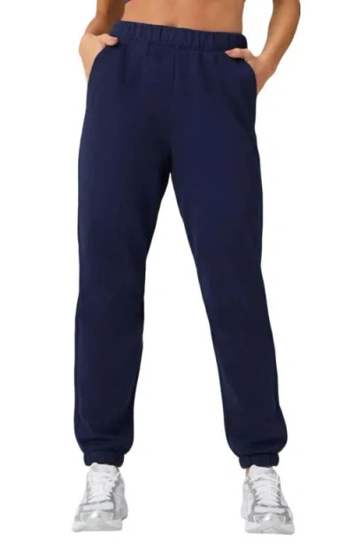 Fabletics Cozy Fleece Go-to Sweatpant In Blue