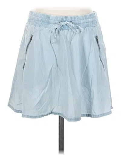 Pre-owned Fabletics Denim Skirt In Blue
