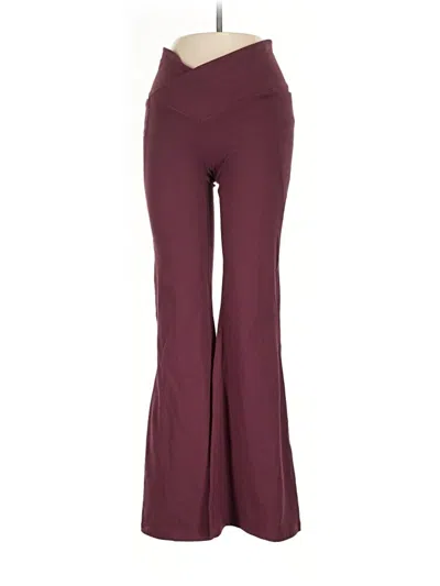 Pre-owned Fabletics Dress Pants In Burgundy