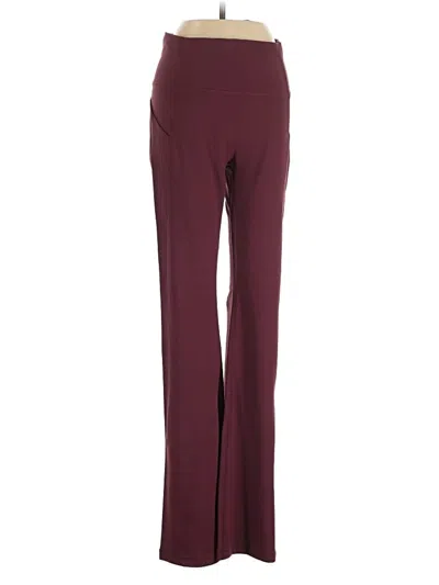 Pre-owned Fabletics Dress Pants In Burgundy