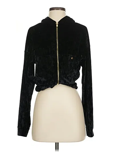 Pre-owned Fabletics Faux Fur Jacket In Black