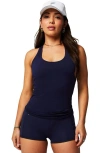Fabletics Feather Tech+ Racerback Tank In Blue