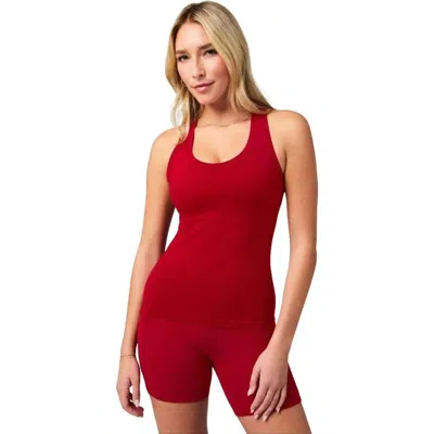 Fabletics Feather Tech+ Racerback Tank In Red